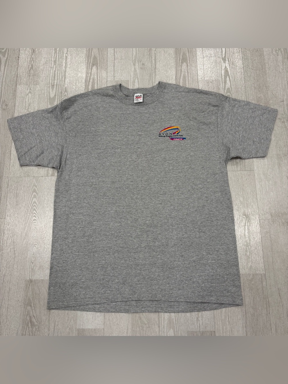 Vintage 1999 Avon Orlando Grey Conference T-Shirt 2XL